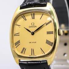 Vintage 1977 *NEAR MINT* OMEGA De Ville Cal.625 Hand Winding Roman Gold 32mm Men