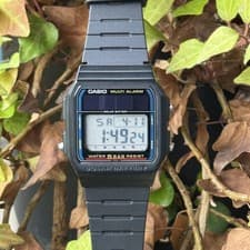 Casio WL-10 Solar Battery Digital Men's Watch Module 617 Made In Japan