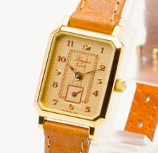 [EXC+5] LONGINES 150th Anniversary Gold Small Second Square Quartz Women's Watch