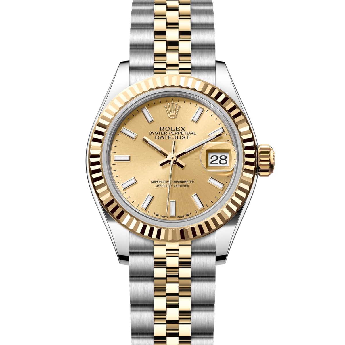 Rolex Lady Datejust 28 mm NEW 2026 279173 Champagne Jubilee Gold Steel