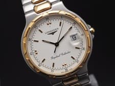 92s N MINT+ Longines Conquest Perpetual Calender L234.2 Qz 36mm Mens Watch JAPAN