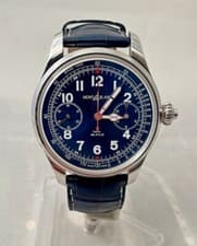 MONTBLANC 1858 VILLERET CHRONOGRAPH MONOPUSHER LIMITED EDITION 100 - NEW!