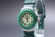 【NEAR MINT】 TAG HEUER Formula 1 372.508 Green Case Bezel 28mm Unisex Watch
