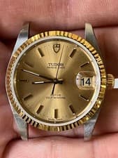 Tudor 74033 Stainless Steel 2824-2 Automatic Movement Watch Aftermarket Bezel