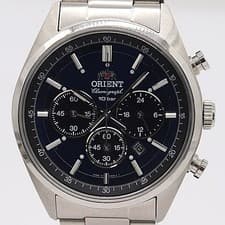 Orient Neo Seventies TX00-C1-B solar-powered men's watch blue dial 3NBG MST