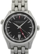 HAMILTON Jazzmaster Gmt H32695131 Black Case Size 42mm Men's Watch w/Paper Used