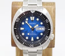 Seiko Prospex Save the Ocean 45mm Special Edition Blue Dial Watch 4R36-06Z0