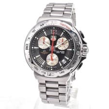 TAG Heuer Watch CAC111B-0 Formula 1 Indy 500 Chronograph Date Silver Quartz Men