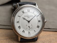 FREDERIQUE CONSTANT GENEVE Roman Dial small second Quartz Men's Watch 35mm