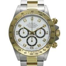 ROLEX Daytona 16523G White Case Size 40mm x 40mm Men's Used Watch #31231