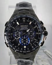 SEIKO COUTURA RADIO SYNC SOLAR MEN'S CHRONOGRAPH 45mm WATER RESISTANT 100M
