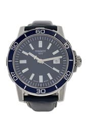 TISSOT T125610A SuperSport Navy Dial Quartz Watch Near Mint JAPAN