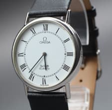 ▶[EXC+5] Vintage OMEGA De Ville Cal.1351 Push Crown Roman Men's Qz Watch JP T868