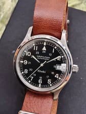 Hamilton Khaki Automatic Military Skeleton Watch Analog Display Timepiece