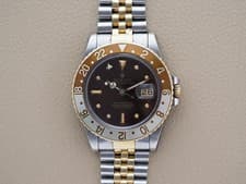 Rolex GMT-Master Root Beer 16753 Brown Nipple Dial Box Papers 1984
