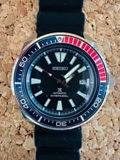 SEIKO Prospex Samurai Watch Pepsi Color Timepiece Durable 200m Excellent