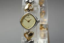 1989 [Near MINT]  Seiko Tisse 1E20-5280 Gold Bracelet Quartz Women's Watch JAPAN