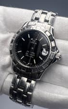 Omega Seamaster Omegamatic 36mm Steel Black Dial Men's Date Bracelet Watch