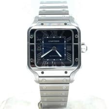 Cartier Santos Medium Automatic Stainless Steel Blue Dial Men's Watch WSSA0063