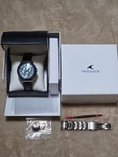 Casio Oceanus OCW-G1200-2AJF GPS Hybrid Solar Titanium Blue Dial Watch