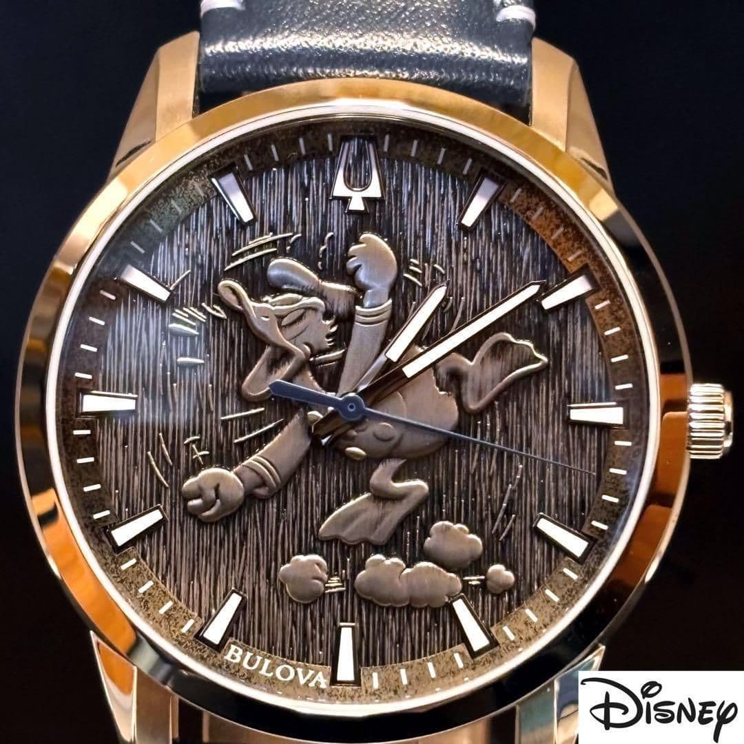 Disney Donald Duck Bulova Watch Limited Rare Unisex Refurbished Unworn