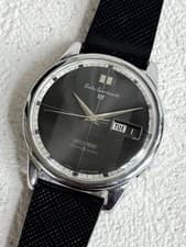 Rare Seiko Sportsmatic Automatic 6619-9080 Black Dial Dress Vintage Watch Men