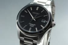 [w/Box ] SEIKO Mechanical SZSB012 Black Automatic Date Made in Japan Men's Watch