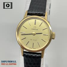 OMEGA De Ville [US Stock] Cal.680 Manual Gold Vintage Women Watch Swiss *N.MINT