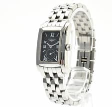 [N MINT] Longines Dolce Vita L5.155.4 Small Second Black 20mm Ladies Watch JAPAN