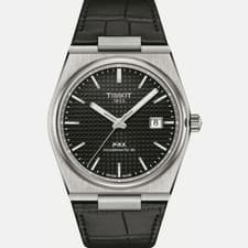 Tissot PRX Powermatic 80 40mm Black Leather Strap Men's Watch T137.407.16.051.0