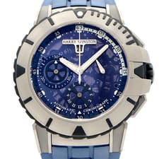 Harry Winston Ocean Sport Chronograph OCSACH44ZZ007 Auto 200m Navy Skeleton Men'