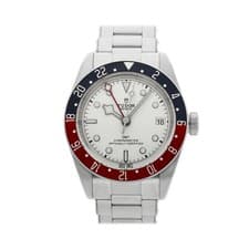 Tudor Black Bay GMT Steel Auto 41mm Blue Red Opaline Bracelet Watch 79830RB