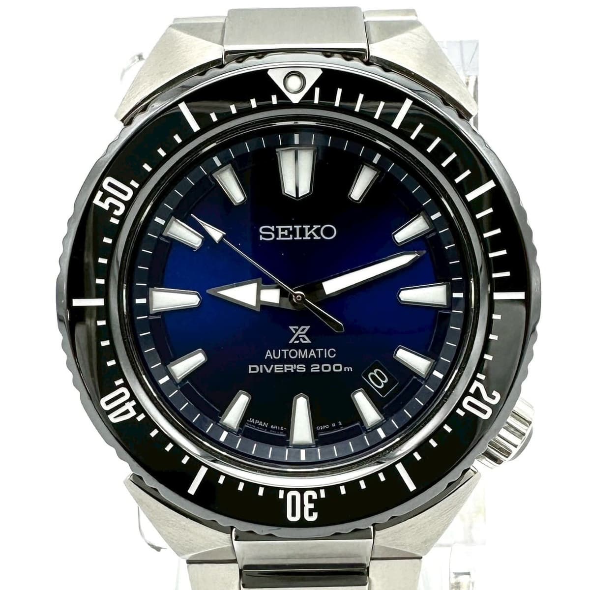 Seiko Prospex Diver SBDC047 Automatic Watch 45mm Blue Stainless Steel Used