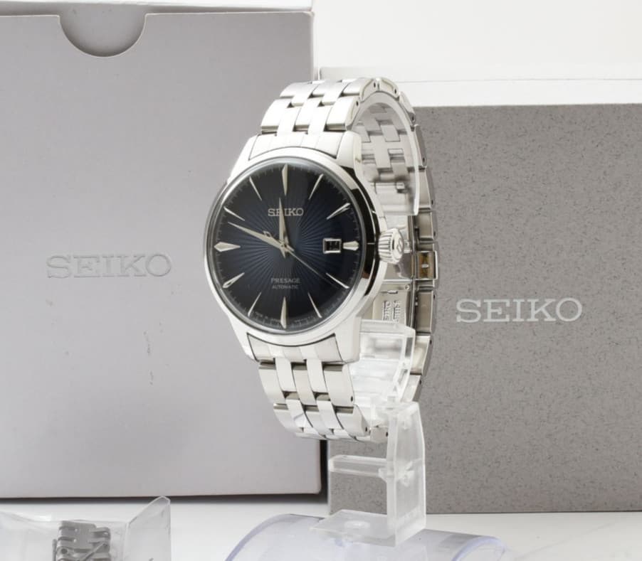 Near Mint w/Box SEIKO Presage 4R35-01T0 SARY123 Blue Automatic Men's Watch Japan