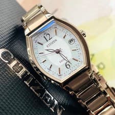 Citizen Exceed Solar Radio Controlled Watch Sakura Pink Shell Timepiece