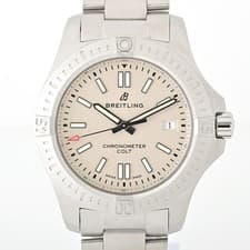 BREITLING Colt 41 A17313101G1A1 A17313 Ivory Automatic Used Item Number E 155970