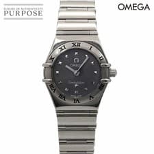 Omega Constellation Mini 1561 51 Ladies Quartz Watch Gray Stainless Steel