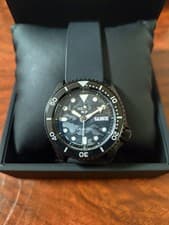 SEIKO Winding Diver's Watch Black Horikome #QY7Y9E