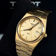 Tissot PRX T137.410.33.021.00 Champagne Gold Dial Swiss Quartz Men's Watch