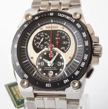 SEIKO Sportura SNL053/7L22-0AV0 KINETIC Black Silver Dial 42mm Men's Box