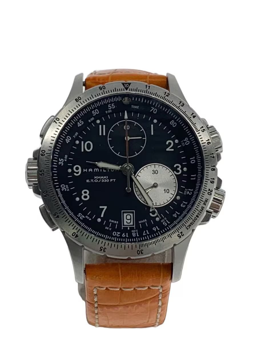 HAMILTON Watch Analog BLK ORN h776120 Includes replacement strap Scratch on the