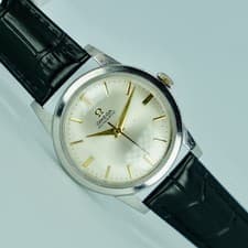 Vintage Omega Automatic Mechanical Men's Watch 34mm Bumper Movement