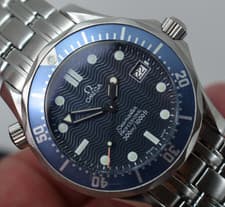 omega seamaster gents watch 36 mm quartz model 2561.80.00 1 yr gtee papers 2004y