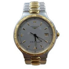 Longines Conquest Date Quartz Watch LI6133 Stainless Steel 35mm wrist 17cm