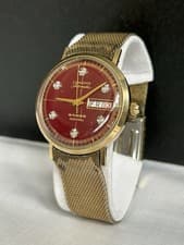 Vintage 10K GF Longines Automatic 5 Star Admiral Diamond Dial Watch