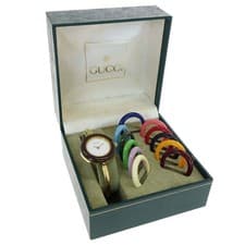 Gucci 11/12.2 Change Bezel Chameleon Quartz Watch SS 178210