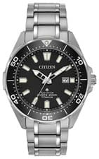 Citizen Promaster Dive Eco-Drive Super Titanium Black Dial Mens Watch BN0200-56E