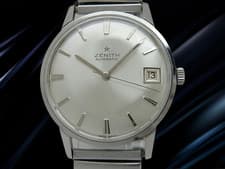 Zenith Center Seconds Cal. 2532PC Silver Dial Vintage Automatic 36mm Date Men's
