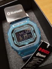 CASIO G-SHOCK DW-B5600G-2JF Blue Gradient Model Men's Wrist Watch Used with Box