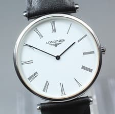 LONGINES La Grande Classique L4.709.4 Silver Roman Dial Qz Men's Vintage Watch